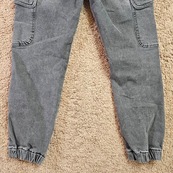 SO Jeans Womens XS Black High Rise Cargo Joggers Denim Stretch Pockets EUC - Picture 8 of 12